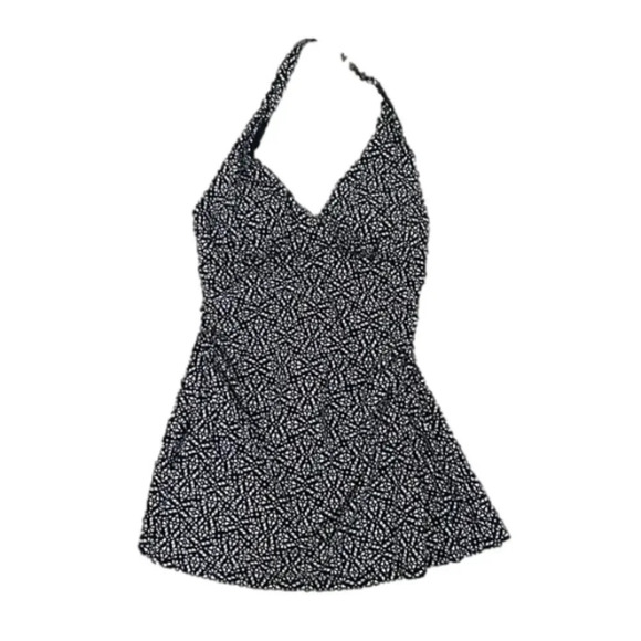 L.L.Bean One Piece Swimsuit/ Swim dress.  Size 10 - Picture 1 of 10